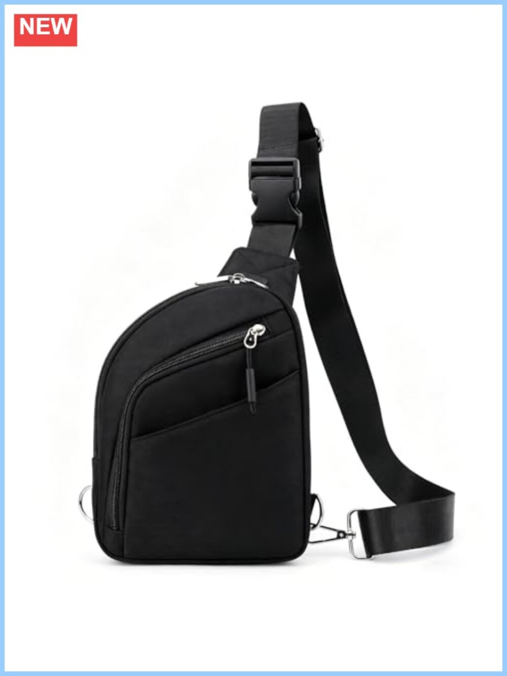 Anti Theft Crossbody Bag RFID Blocking Small Sling Purse Travel Nylon